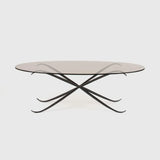 Spike Oval Coffee Table Bronze Nera