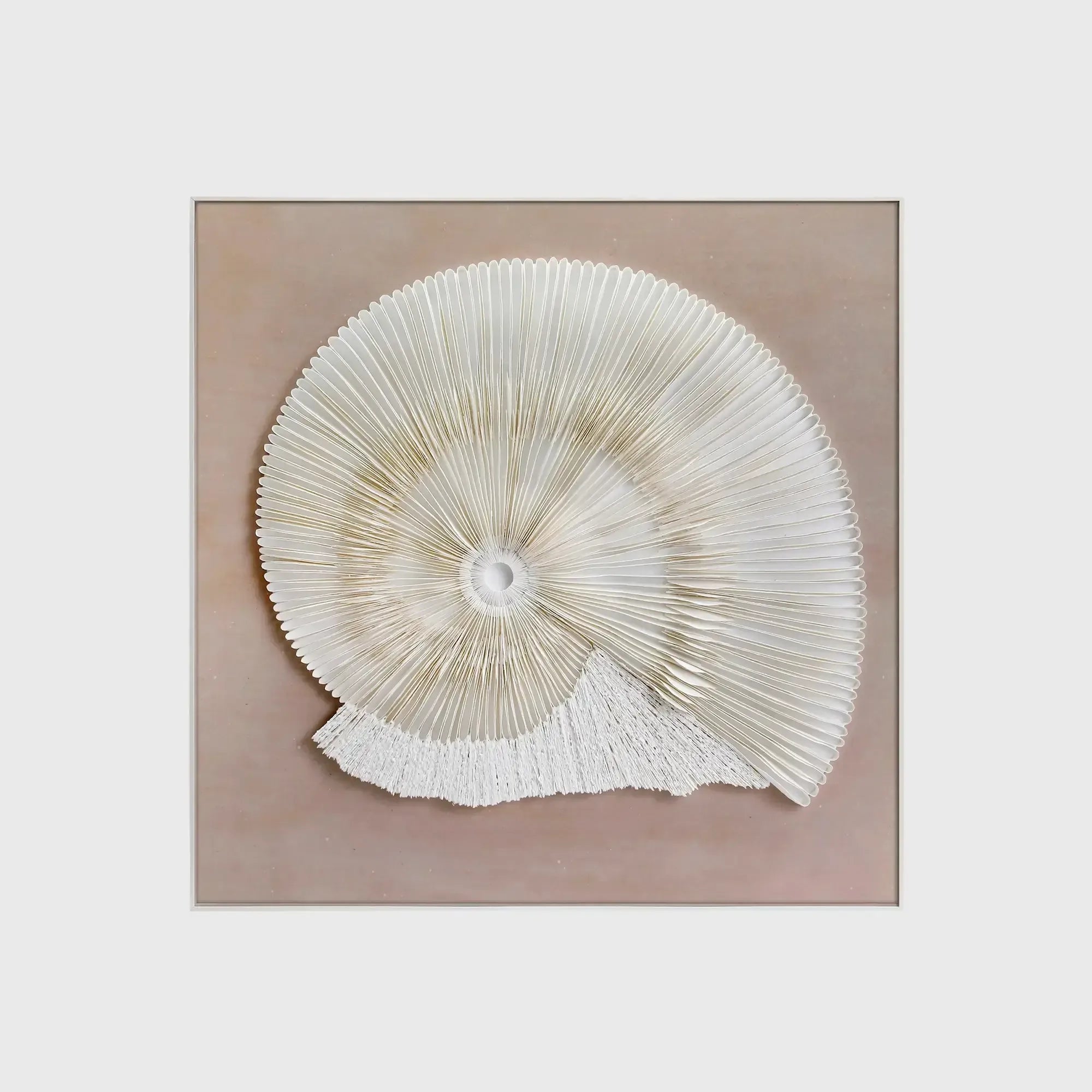 Spiral of Time Handmade Dimensional Paper Wall Art