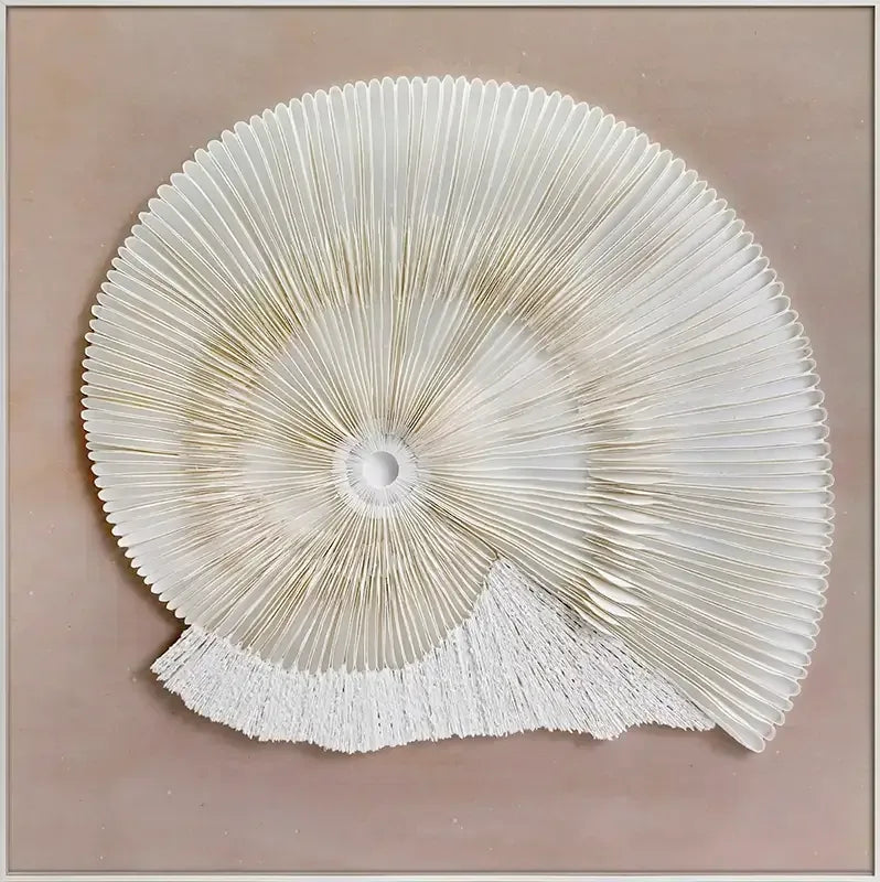 Spiral of Time Handmade Dimensional Paper Wall Art