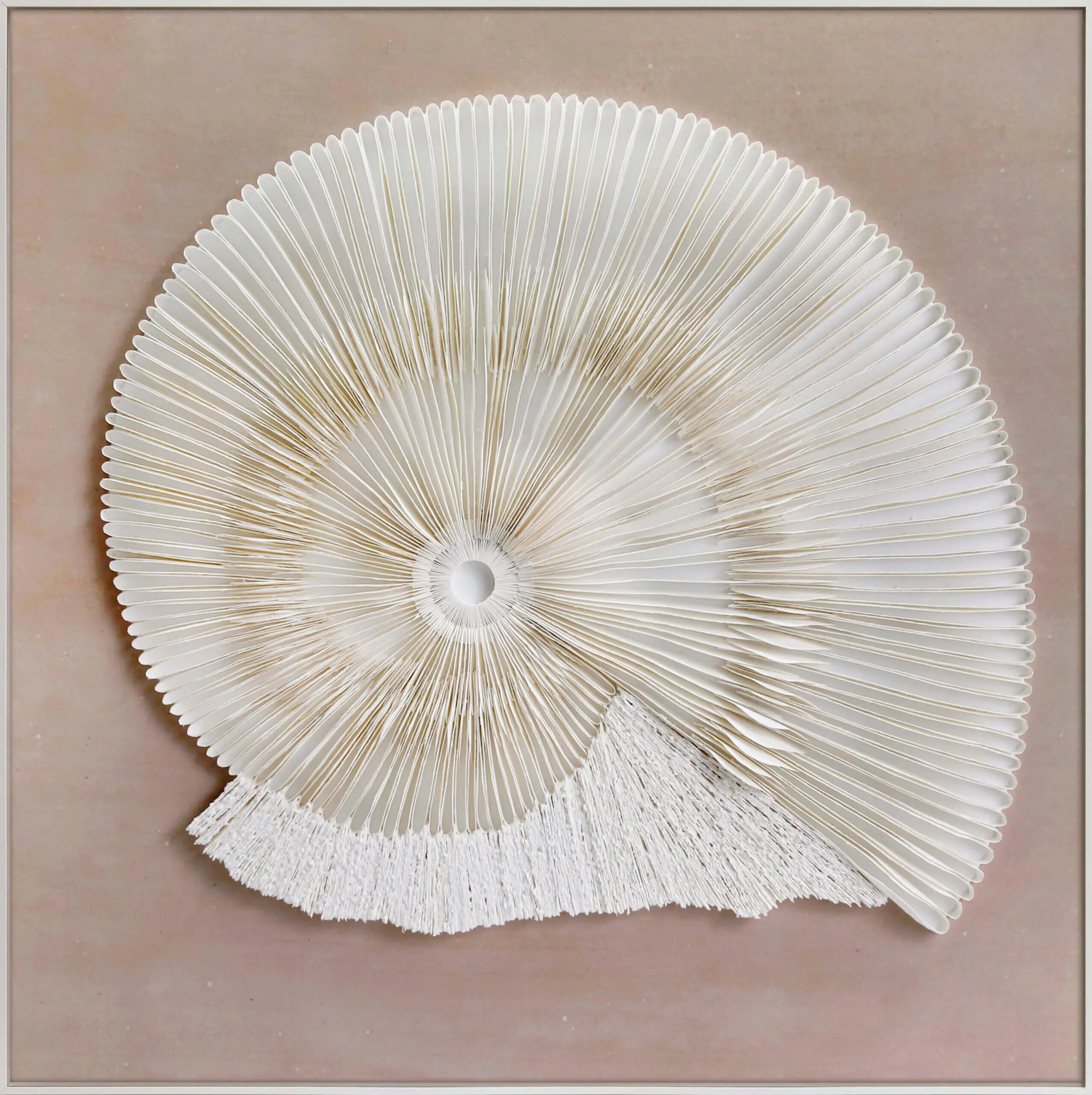 Spiral of Time Handmade Dimensional Paper Wall Art