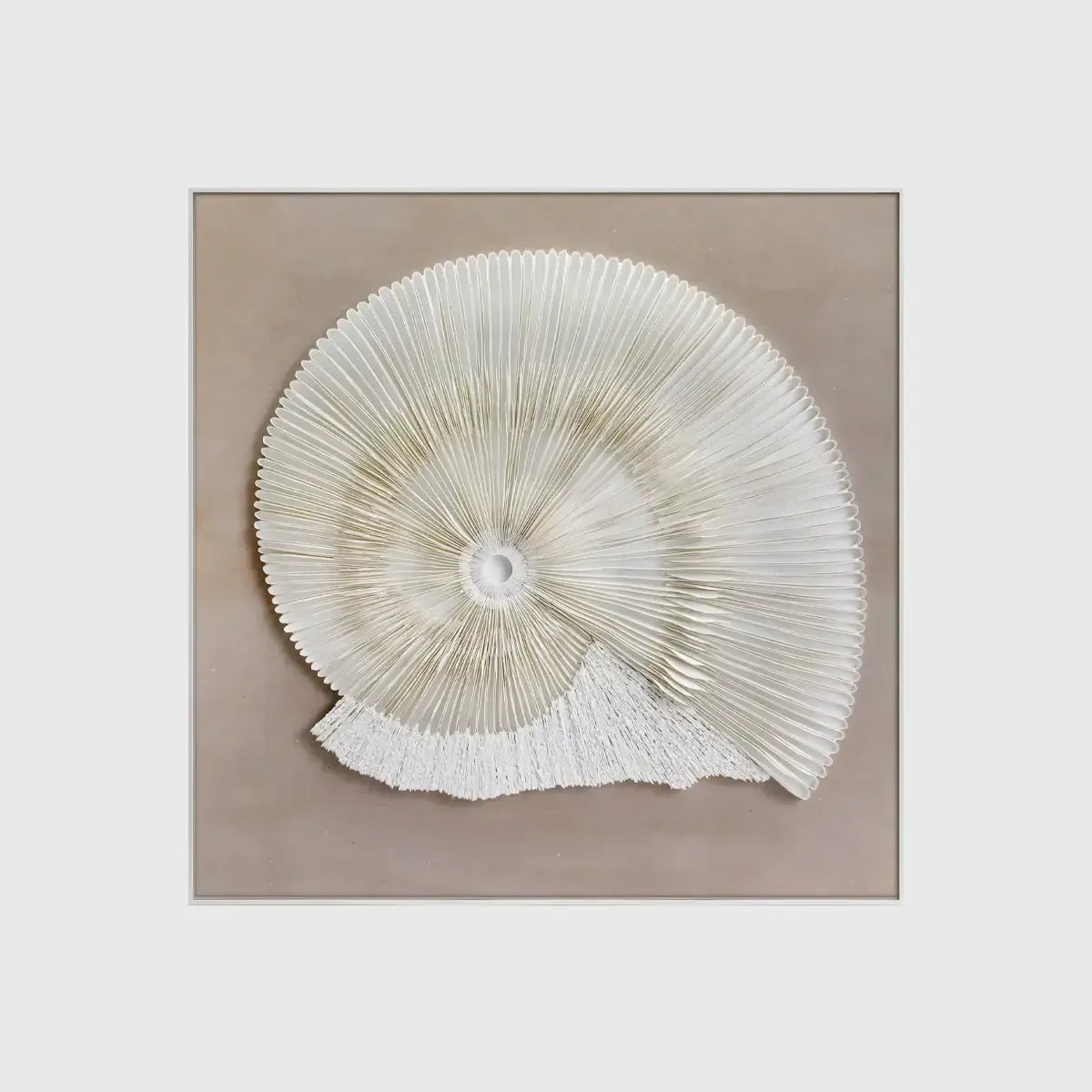 Spiral of Time Handmade Dimensional Paper Wall Art
