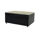 Straw Marquetry And Nickel Box