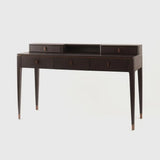 Studio Desk 5 Drawers Espresso Oak
