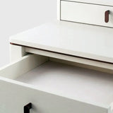 Studio Desk with 5 drawers in White Ash