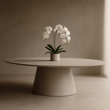 Tavamo Dining Table - Oval - Matte Beige