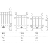 Caisse de Versailles size guide — 500mm to 1500mm
