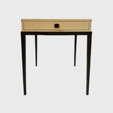 Taper Side Table Bronze Pumice Leather