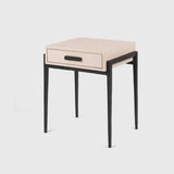 Taper Table Bronze Blush Leather