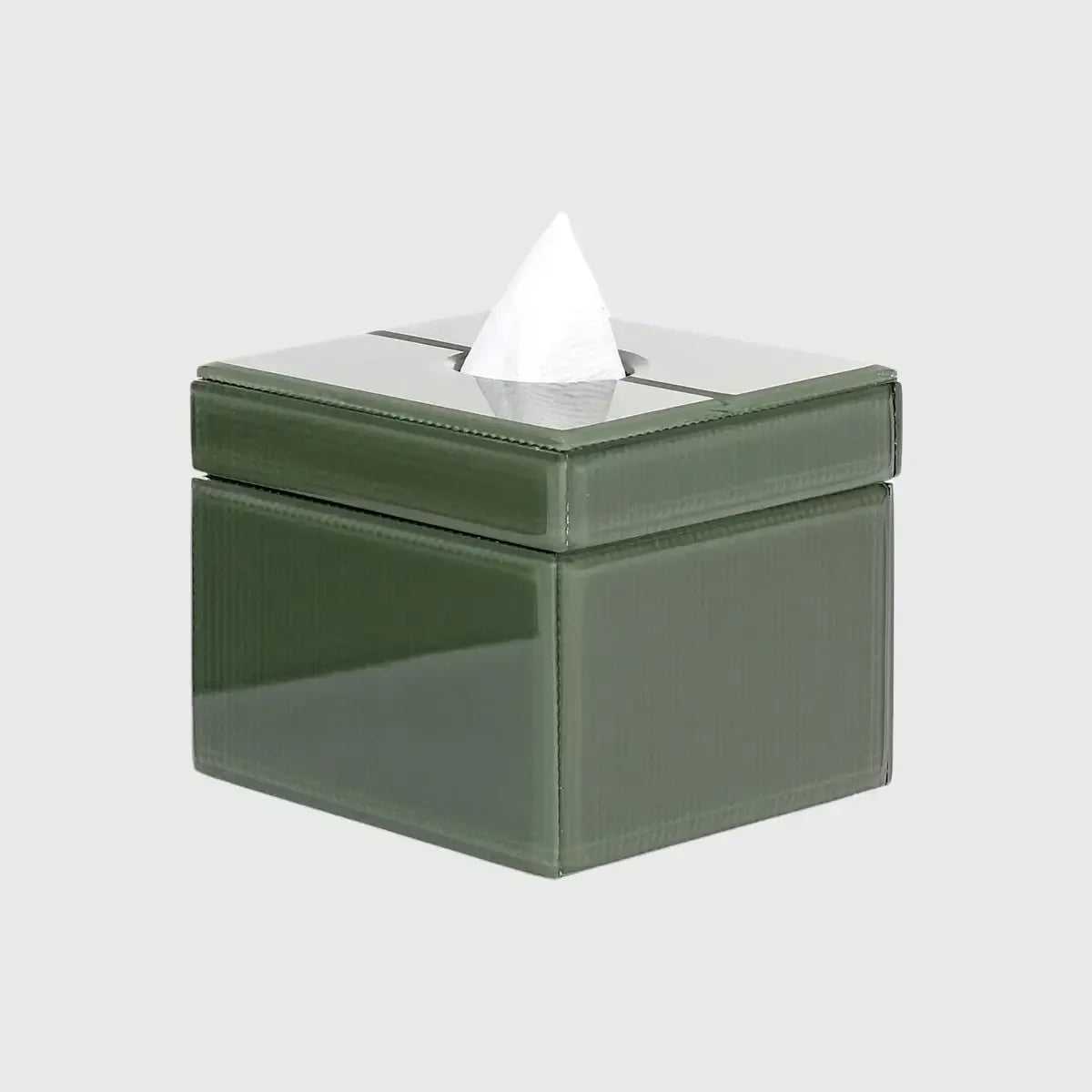 Tissue Box Square Olive