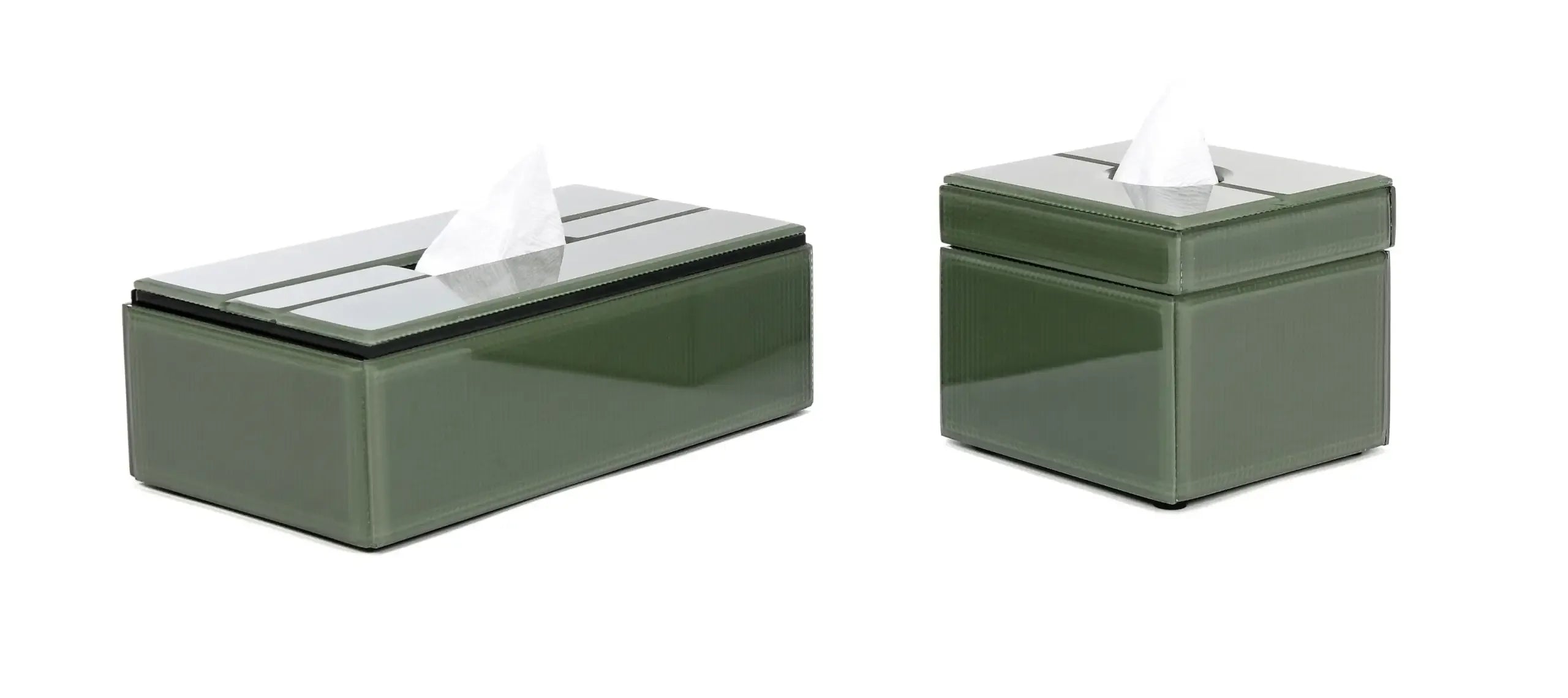 Tissue Box Square Olive