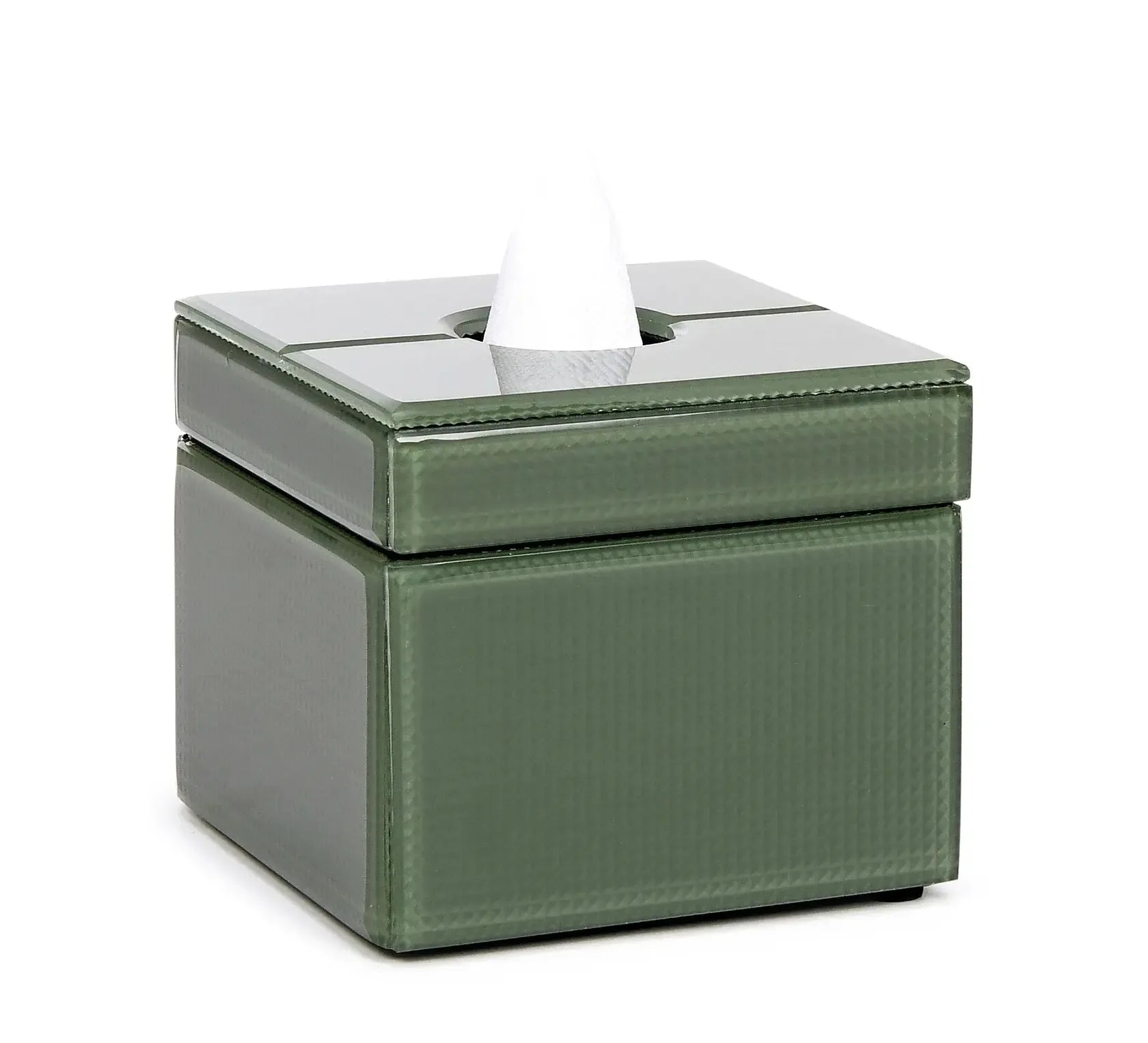 Tissue Box Square Olive