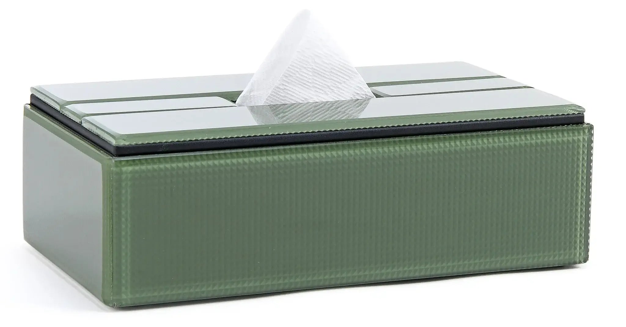 Tissue Box Square Olive