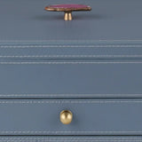 Treasure Box Blue Leather