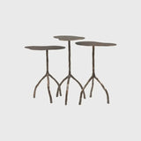 Trio Tables Bronze Shagreen Dorato