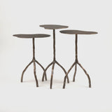 Trio Tables Bronze Shagreen Dorato