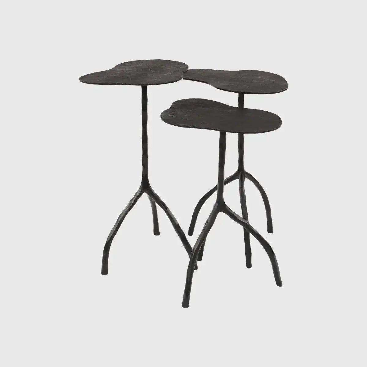 Trio Tables Bronze Shagreen Nera