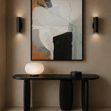 Underline Console Table - Black Oak