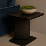 Underline Side Table - Black Oak