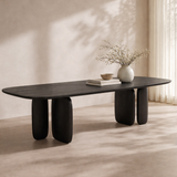 Underline 280 Dining Table - Black Oak