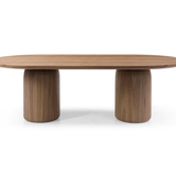 Basilca Dining Table 240 - Walnut