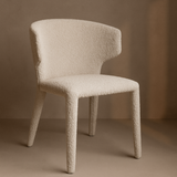 Vela Dining Chair - Chex Steam Bouclé