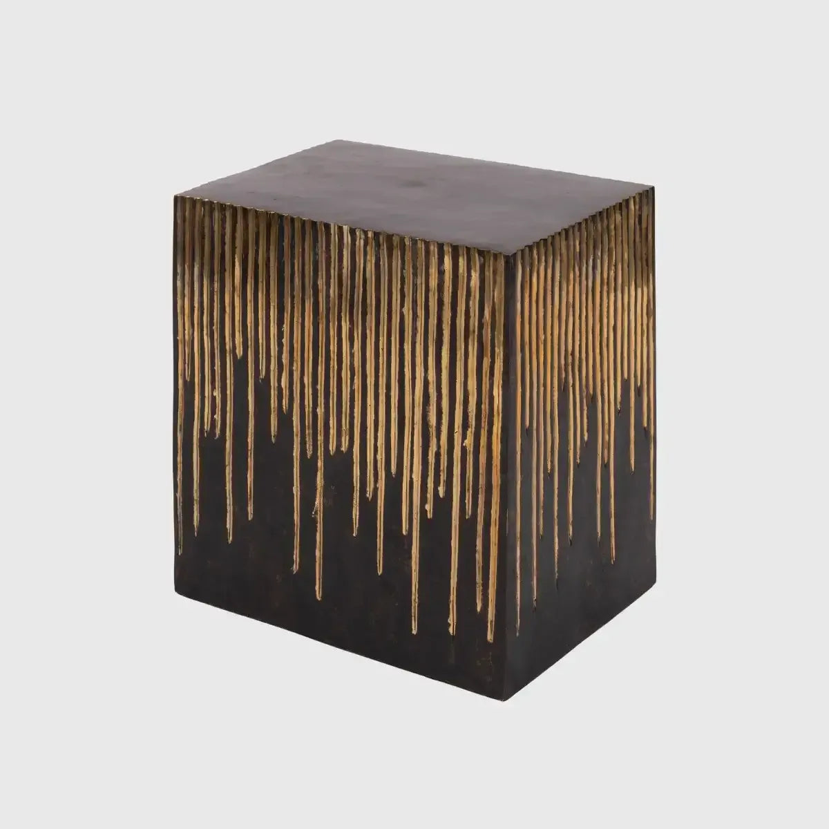 Waterfall Bronze Side Table