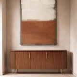 Lantine Buffet – Walnut & Brass