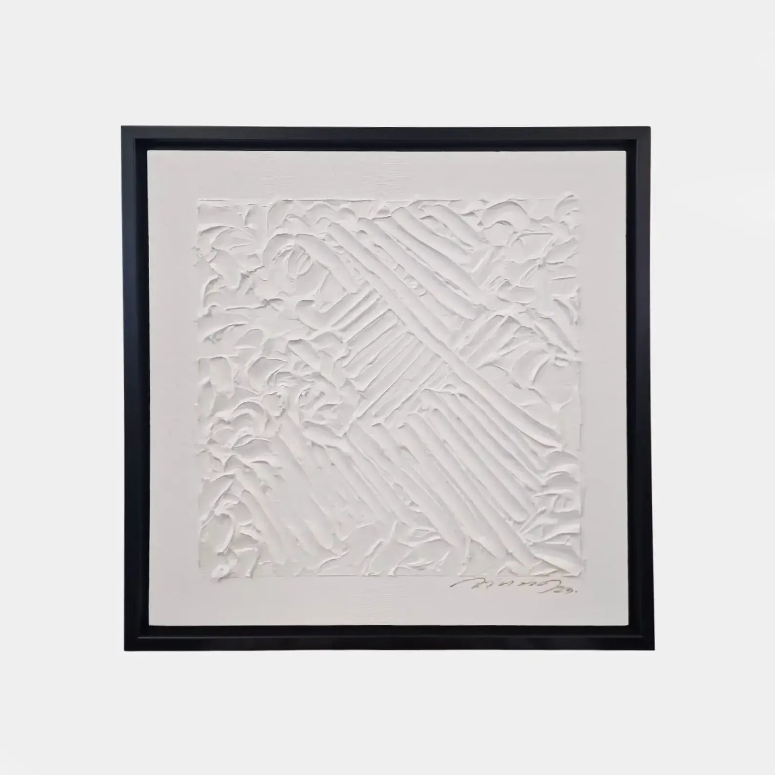 White 3d Art Abstract Painting Small 3