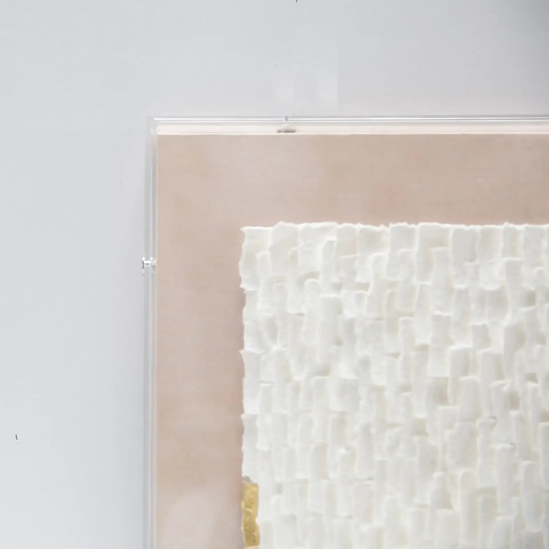 White Mosaic Handmade Dimensional Paper Wall Art