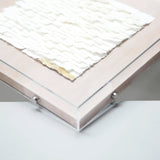 White Mosaic Handmade Dimensional Paper Wall Art