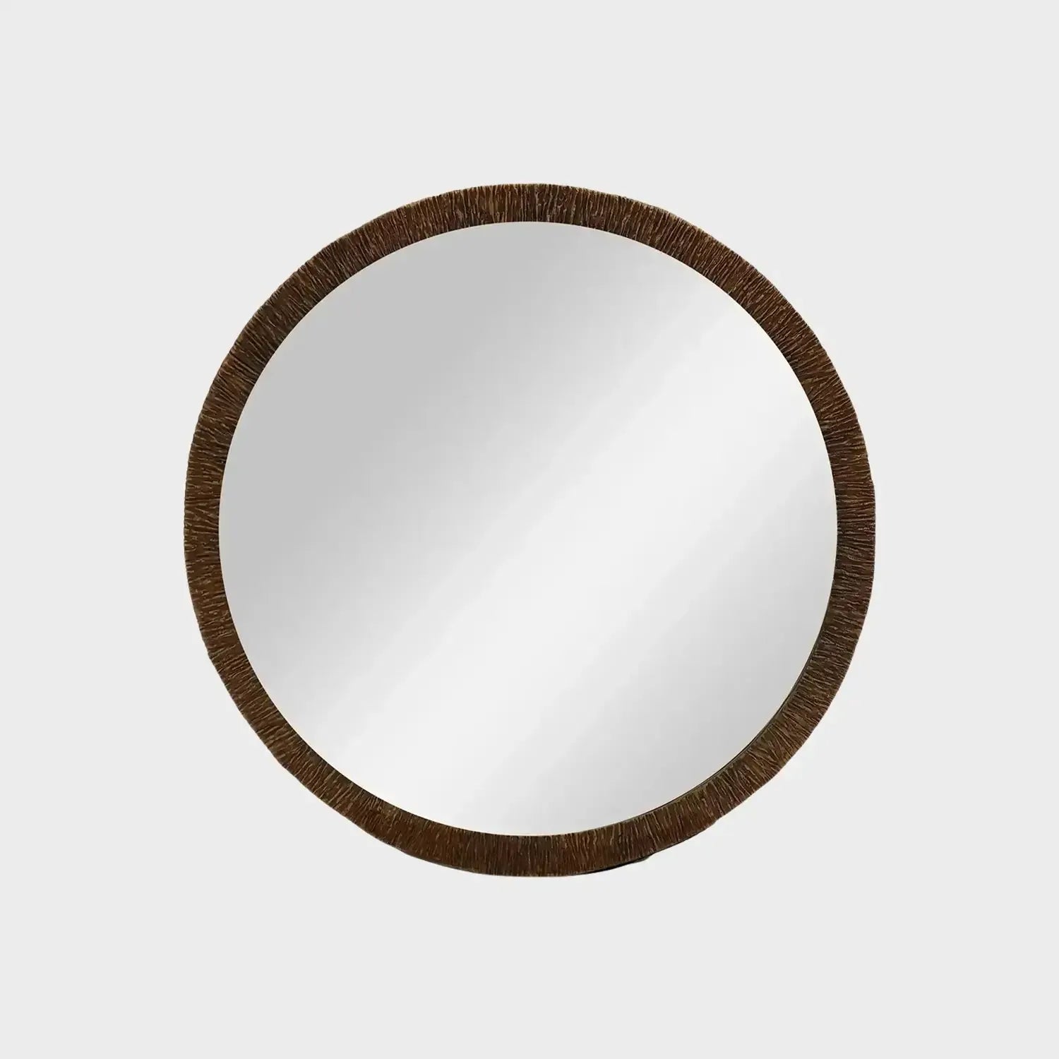 Wode Bronze Dorato Round Mirror 120cm