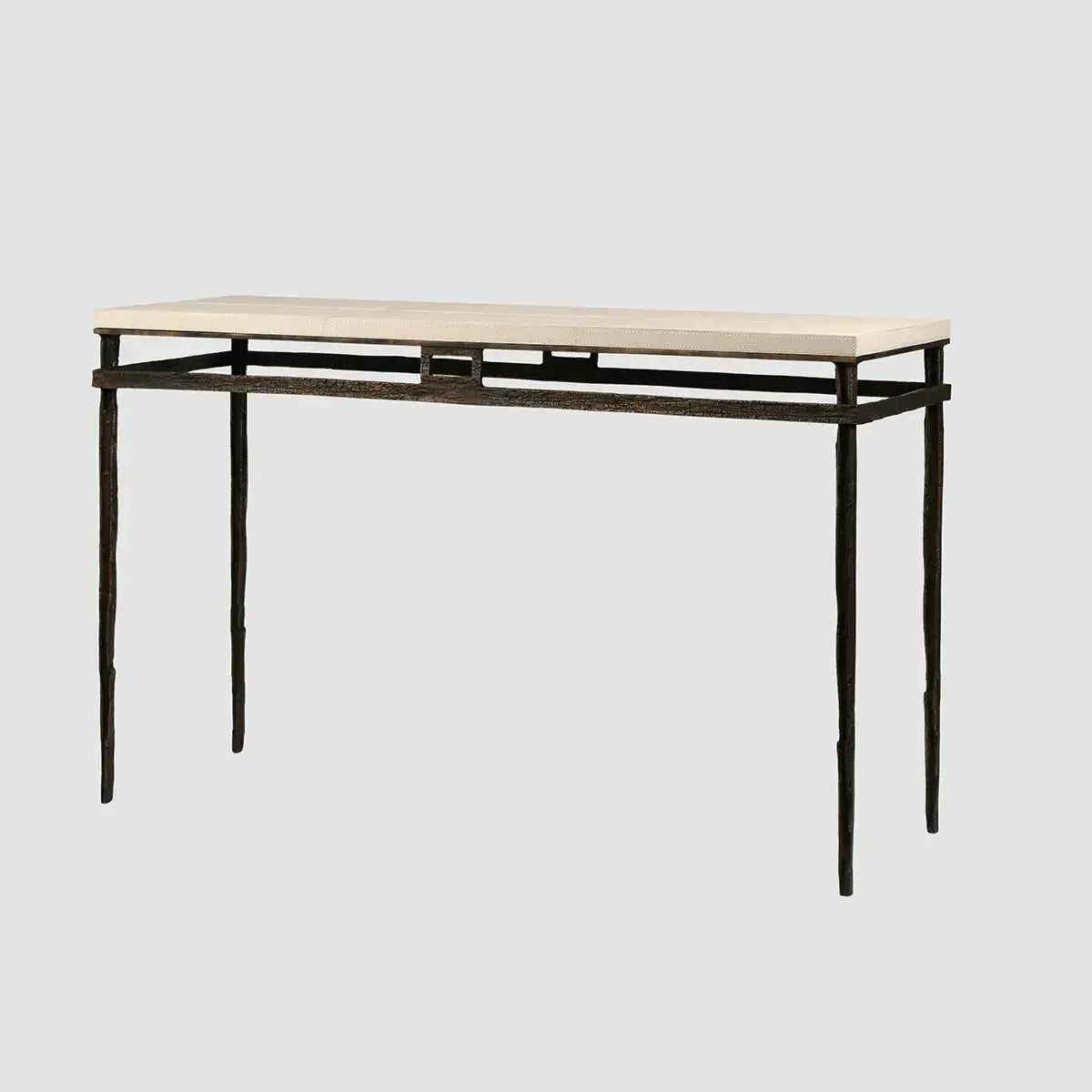 Wode Console Bronze Dorato Pumice Leather