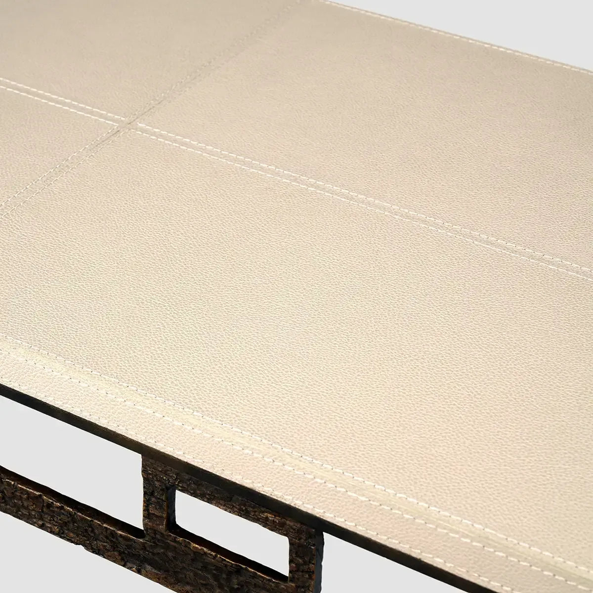 Wode Console Bronze Dorato Pumice Leather