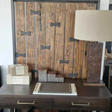 Wode Table Lamp Antique Bronze
