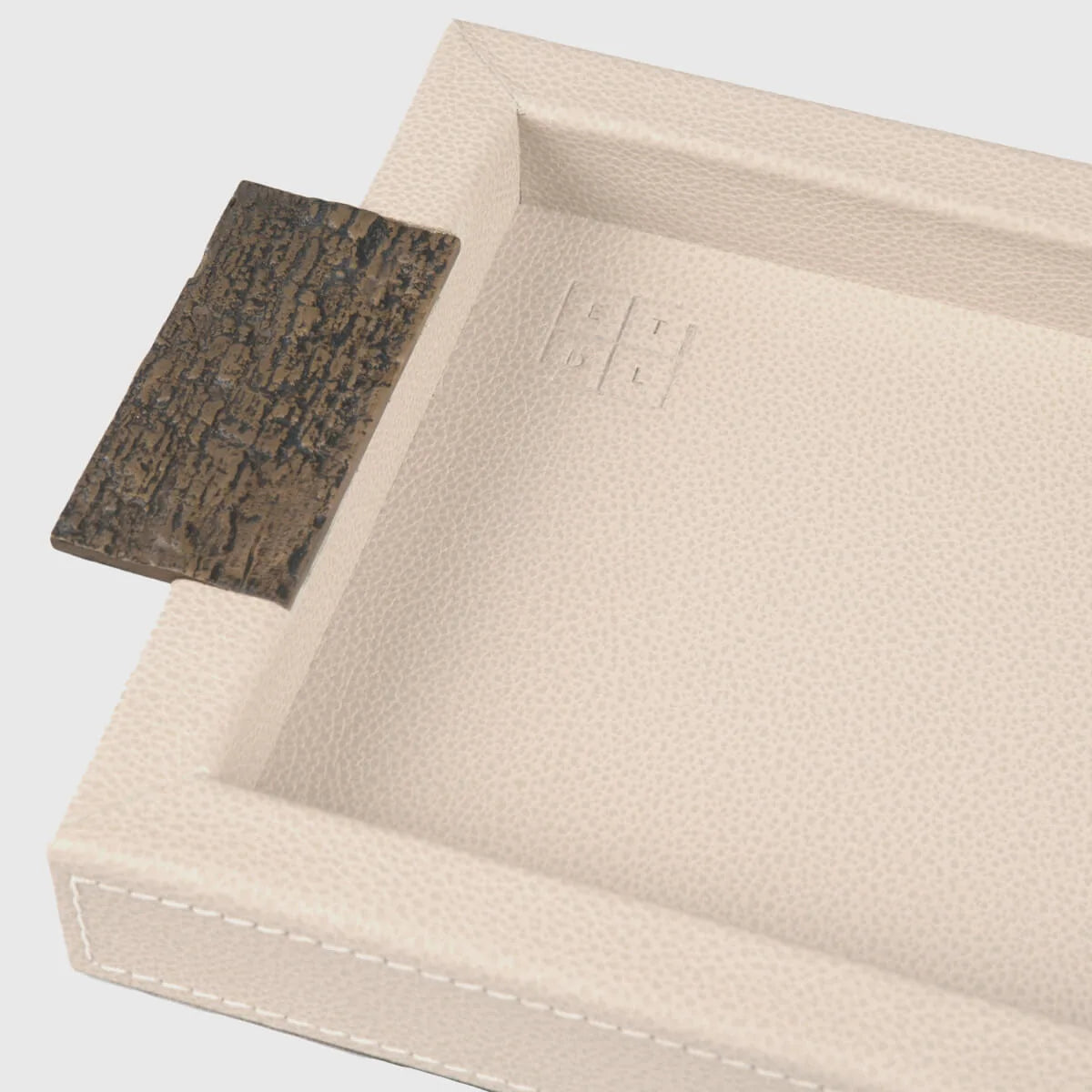 Wode Tray Rectangle Pumice Leather 47cm