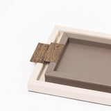 Wode Tray Rectangle Pumice Leather
