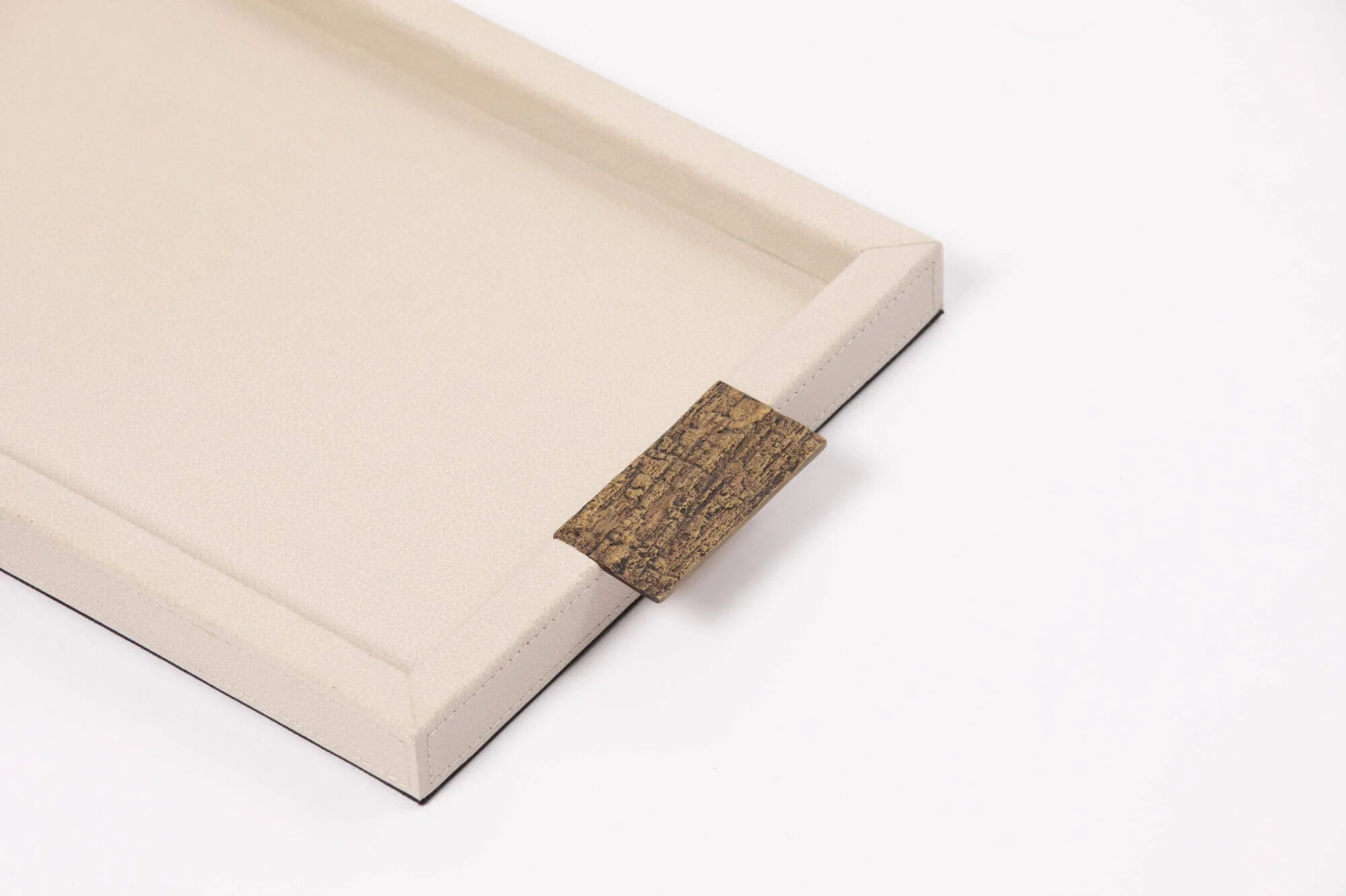 Wode Tray Rectangle Pumice Leather
