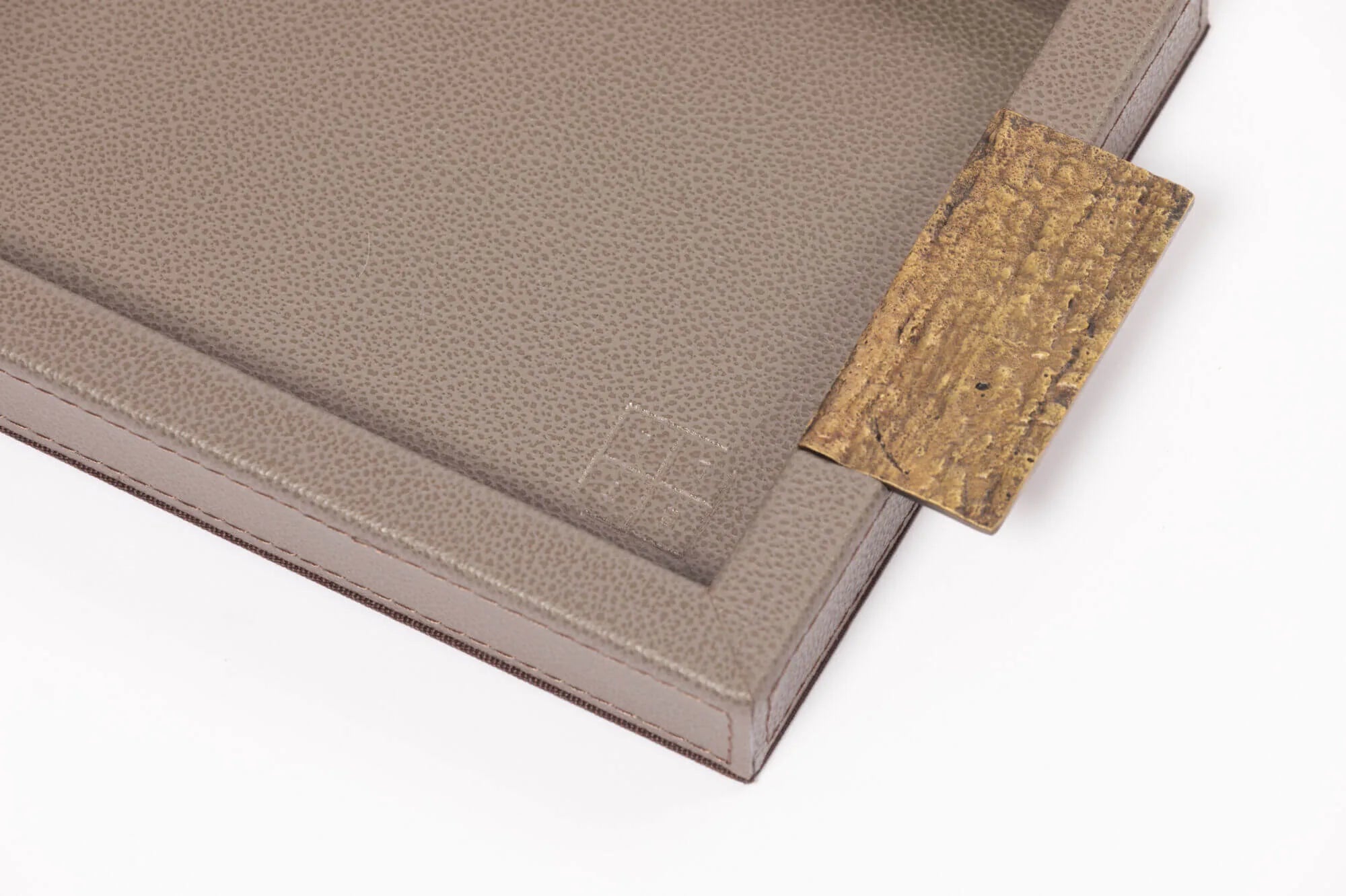 Wode Tray Rectangle Pumice Leather