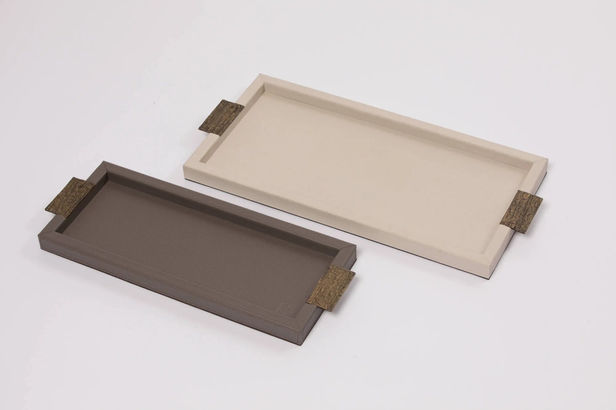 Wode Tray Rectangle Pumice Leather