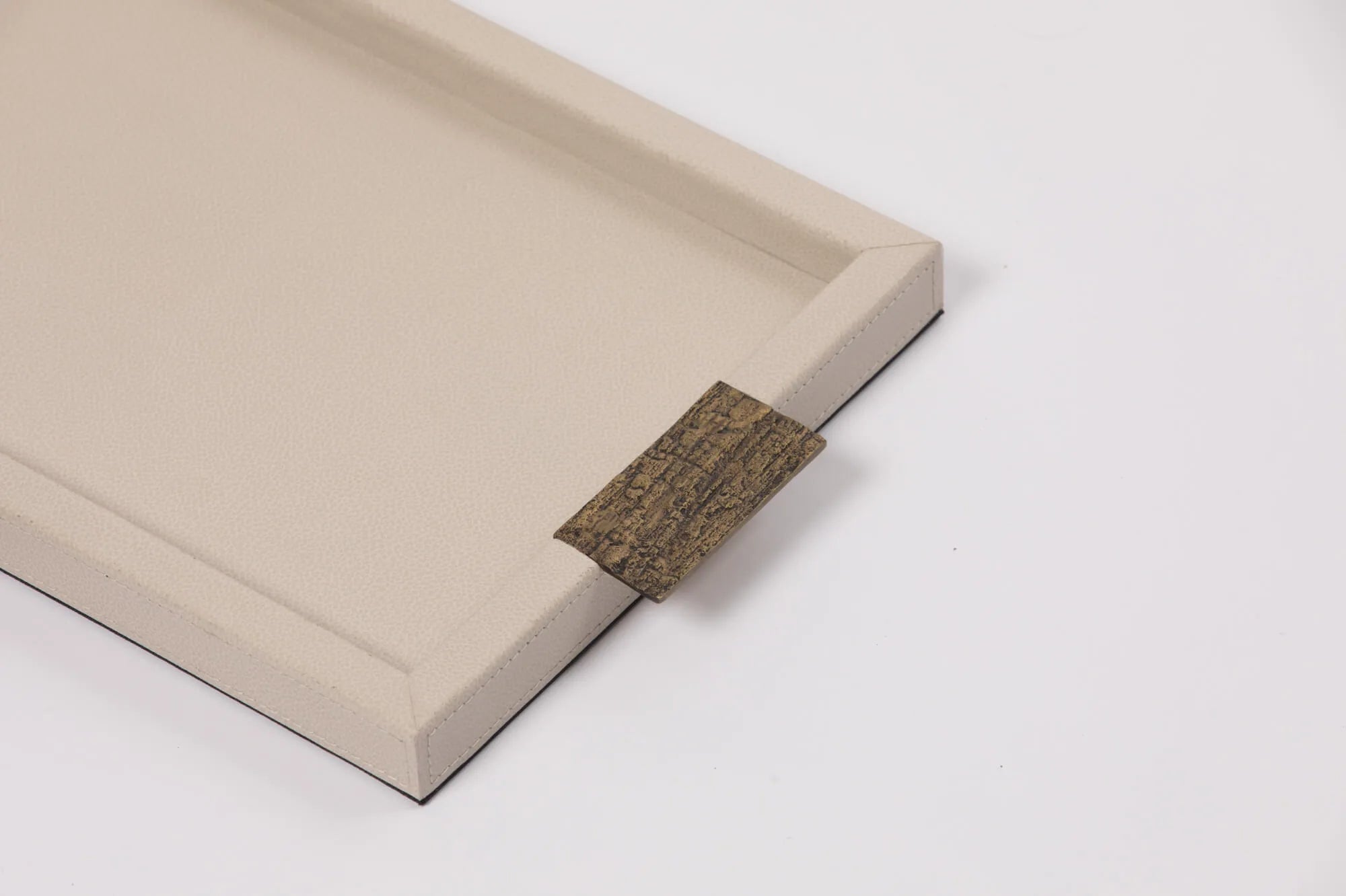 Wode Tray Rectangle Pumice Leather