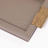 Wode Tray Rectangle Putty Leather