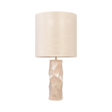 Abstract Pastel Earthenware Table Lamp with Shade - Maison Rêves UK