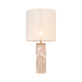 Abstract Pastel Earthenware Table Lamp with Shade - Maison Rêves UK