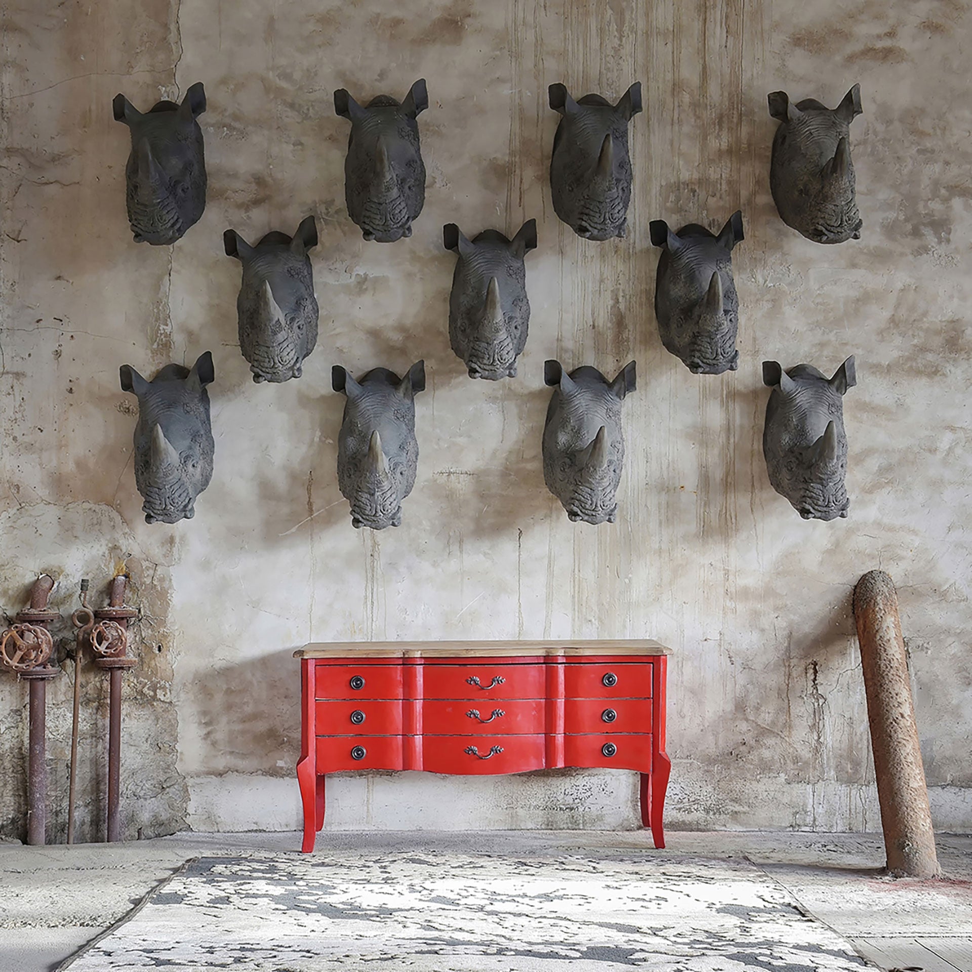 Arleth Dark Chenille Rug - Maison Rêves UK