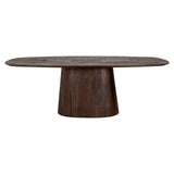 Alix Danish Oval Brown Mango Wood Dining Table by Richmond Interiors - Maison Rêves UK