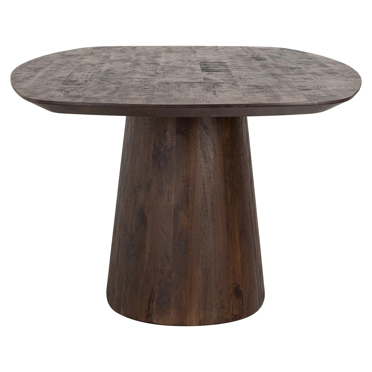 Alix Danish Oval Brown Mango Wood Dining Table by Richmond Interiors - Maison Rêves UK