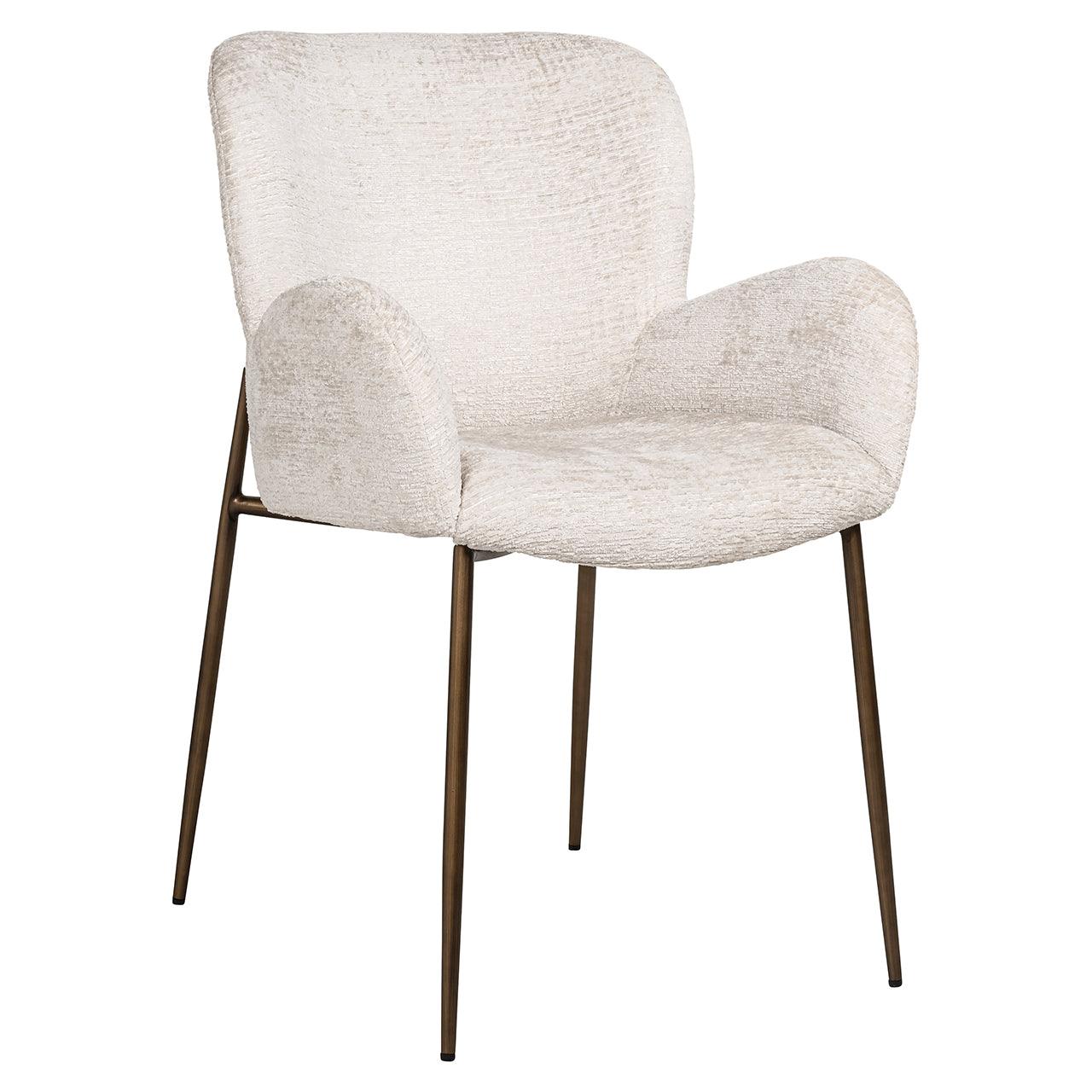 Amber Cream Fabric Dining Chair by Richmond Interiors - Maison Rêves UK