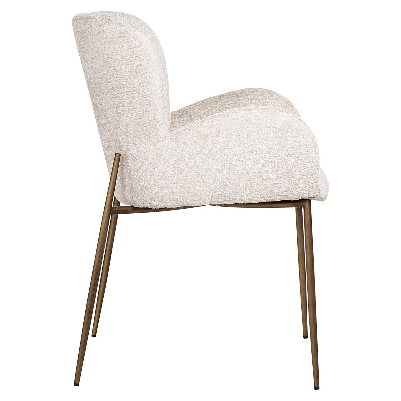 Amber Cream Fabric Dining Chair by Richmond Interiors - Maison Rêves UK