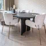 Amber Cream Fabric Dining Chair by Richmond Interiors - Maison Rêves UK