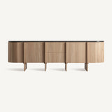 Nara Oak Wood Sideboard - 73cm - Maison Rêves UK
